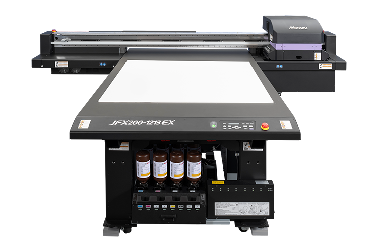 ミドルサイズ フラットベッド UVインクジェットプリンター MIMAKI JFX200-1213 EXの製品外観