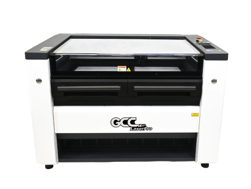 CO2レーザー加工機 GCC PIOLAS 400D ダブルテーブル搭載モデル