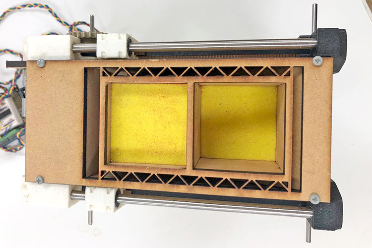 レーザー加工機の導入事例：慶應義塾大学 SFC研究所様：大学研究の試作モデル（MDFをレーザー加工して製作）