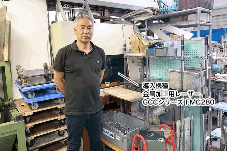 株式会社泉壽 代表取締役社長 小泉慶展 様｜金属製切文字アクセサリー製造販売の泉壽様｜金属用レーザー加工機の導入事例