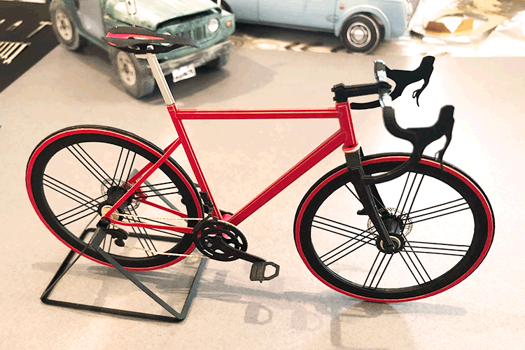 自転車のペーパークラフト。ものすごい完成度です！｜W2 studio様のレーザー加工で製作された商品｜レーザー加工機の導入事例