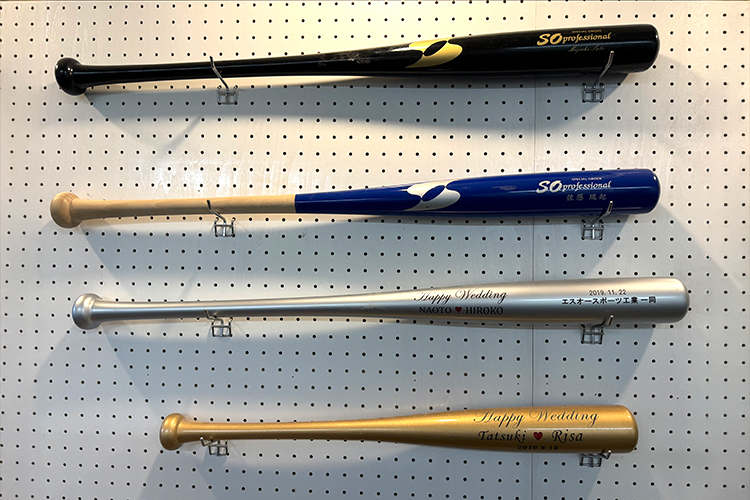 木製バット｜エスオースポーツ工業様｜レーザー加工機・レーザーカッターの導入事例
