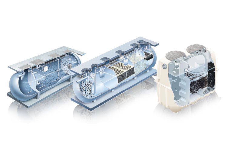 主力製品である浄化槽｜フジクリーン株式会社様｜ウォータージェットカッターの導入事例